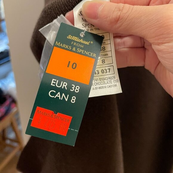 NWT Vintage Marks & Spencer Wool Vest Brown - Picture 8 of 14